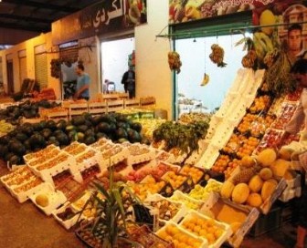 Wadi Musa: Markthalle mit Obst und Gemüse
